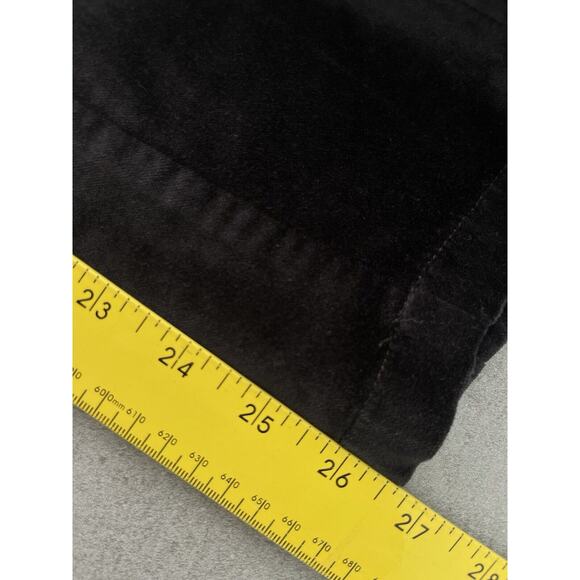 NWT Anthropologie The Essential Velvet Slim Trousers Black size 12 $120 - Picture 11 of 14